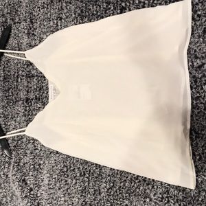 Ivory Cami scallop trim, new